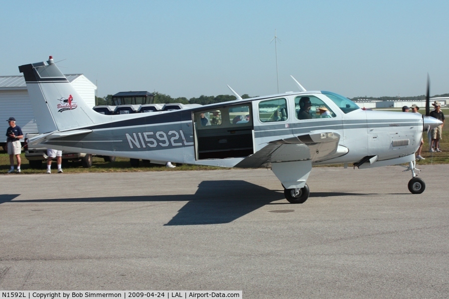 N1592L, 1976 Beech A36 Bonanza 36 C/N E-832, Sun N Fun 2009 - Lakeland, Florida