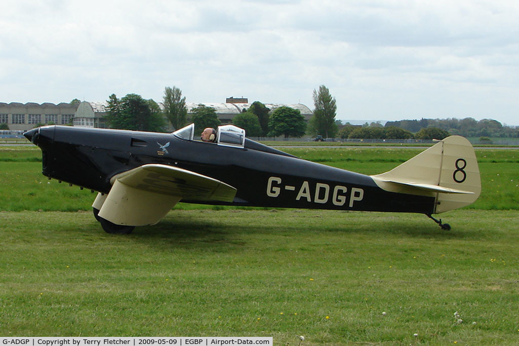 G-ADGP, 1935 Miles M.2L Hawk Speed Six C/N 160, 1935 Miles M2L Hawk Six at Kemble on Great Vintage Flying Weekend