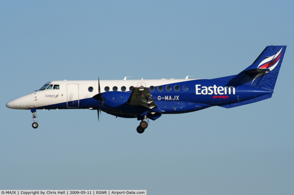 G-MAJX, 1997 British Aerospace Jetstream 41 C/N 41098, Eastern Airways