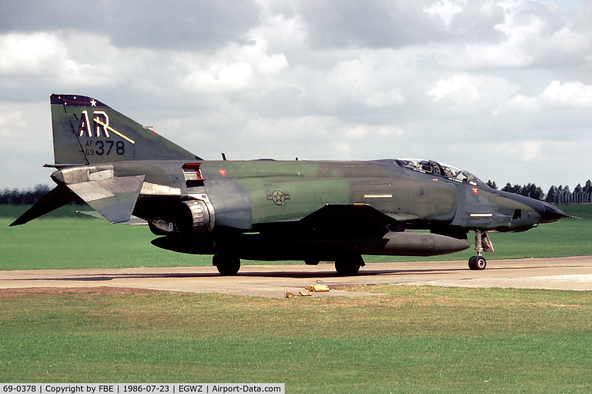 69-0378, 1969 McDonnell Douglas RF-4C Phantom II C/N 3973, 10th TRW RF-4C at RAF Alconbury