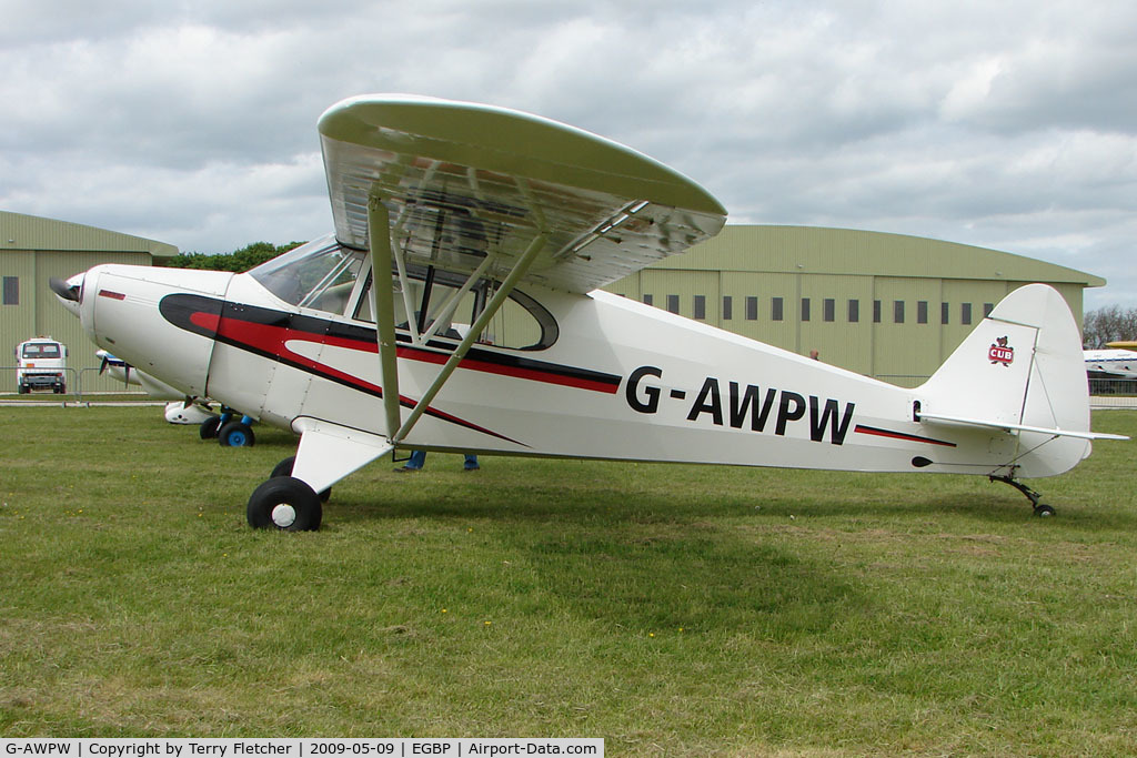 G-AWPW, 1947 Piper PA-12 Super Cruiser C/N 12-3947, 1947 Piper PA-12 at Kemble on Great Vintage Flying Weekend