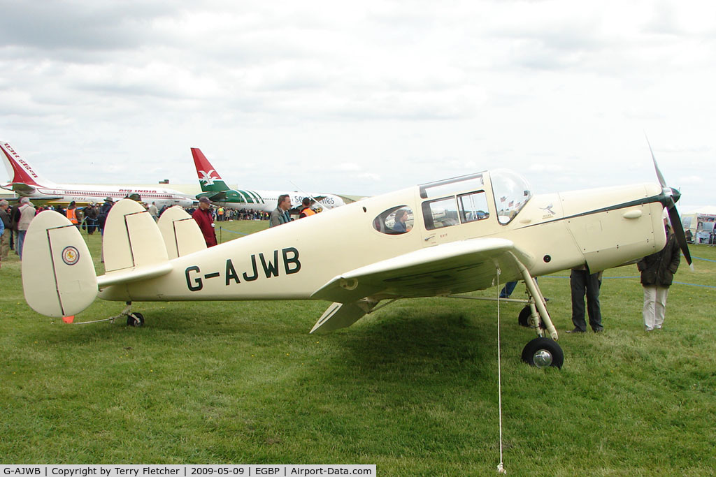 G-AJWB, 1946 Miles M38 Messenger 2A C/N 6699, 1946 Miles M38 Messenger at Kemble on Great Vintage Flying Weekend