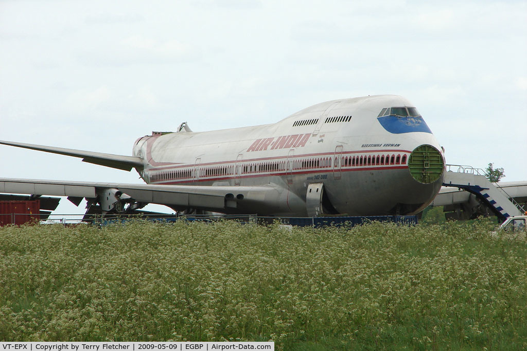 VT-EPX, 1988 Boeing 747-337 C/N 24160, Work has begun on the breaking up of ex Air India Jumbo