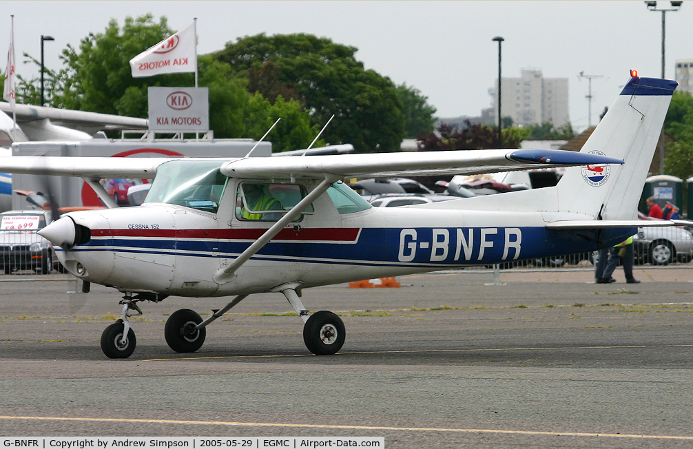 G-BNFR, 1978 Cessna 152 C/N 15282035, At Southend.