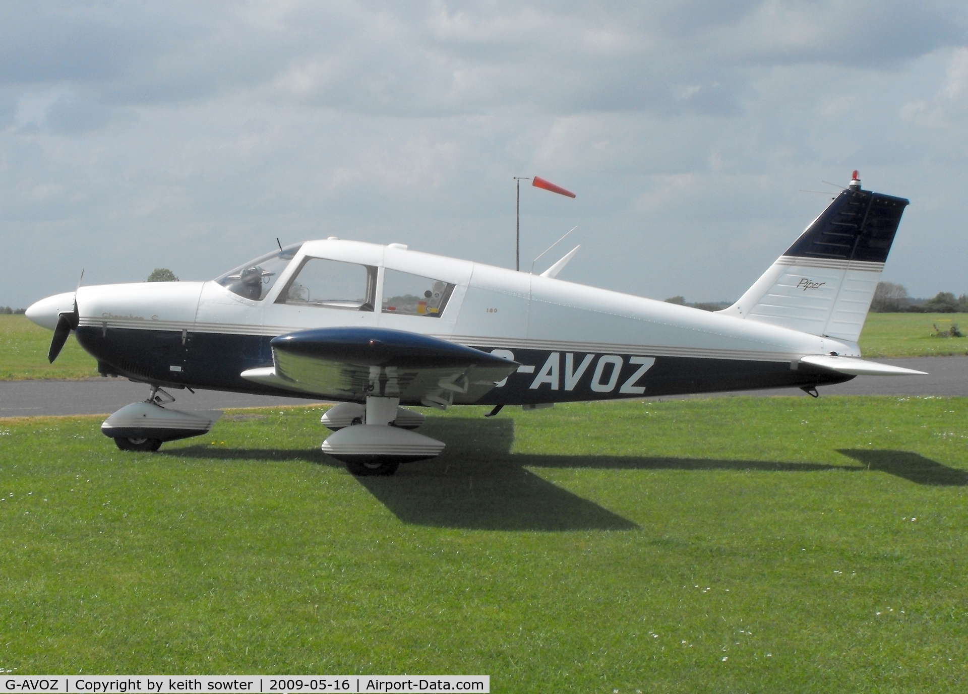 G-AVOZ, 1966 Piper PA-28-180 Cherokee C/N 28-3711, Visiting AIrcraft at Tibenham