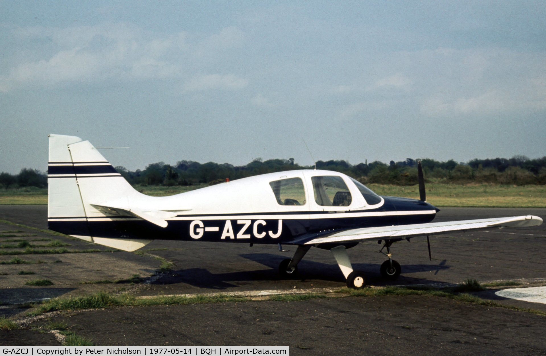 G-AZCJ, 1970 Beagle B-121 Pup Series 1 (Pup 100) C/N B121-152, This Pup was present at the 1977 Biggin Hill Air Fair.