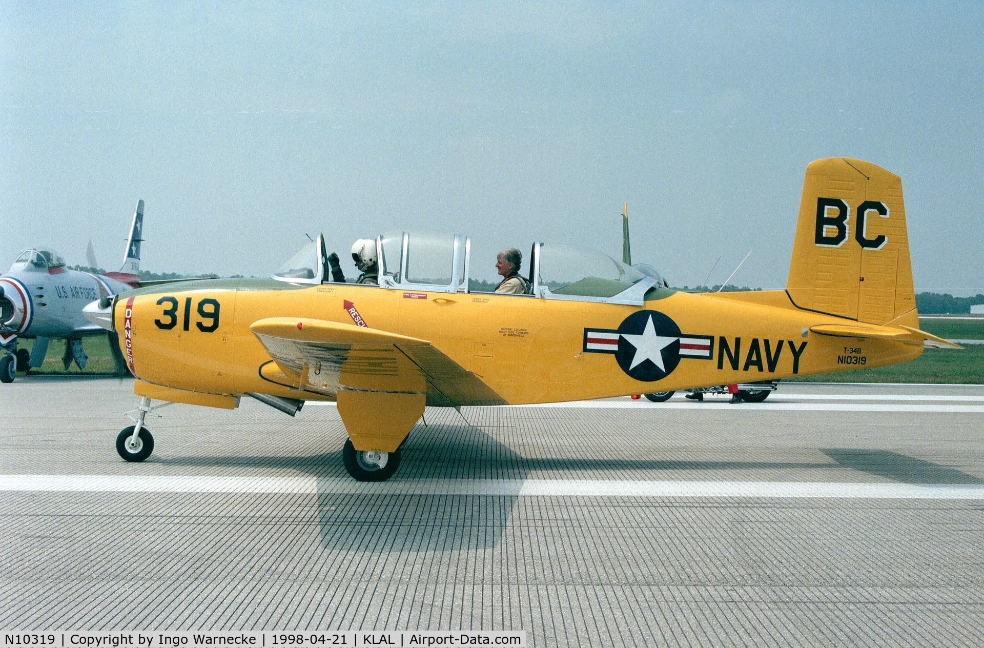 N10319, 1957 Beech D-45 Mentor C/N BG-318, Beechcraft D-45 (T-34B Mentor) at 1998 Sun 'n Fun, Lakeland FL