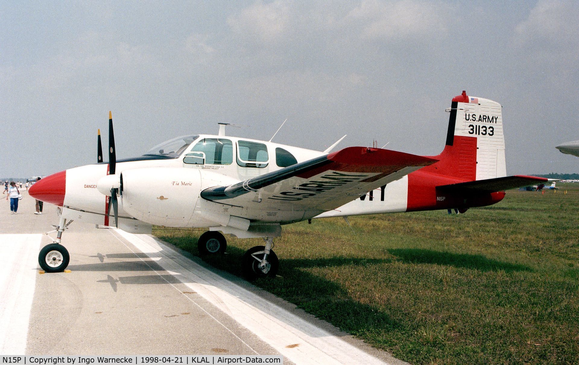 N15P, 1956 Beech D50 Twin Bonanza C/N DH-92, Beechcraft D-50 at 1998 Sun 'n Fun, Lakeland FL