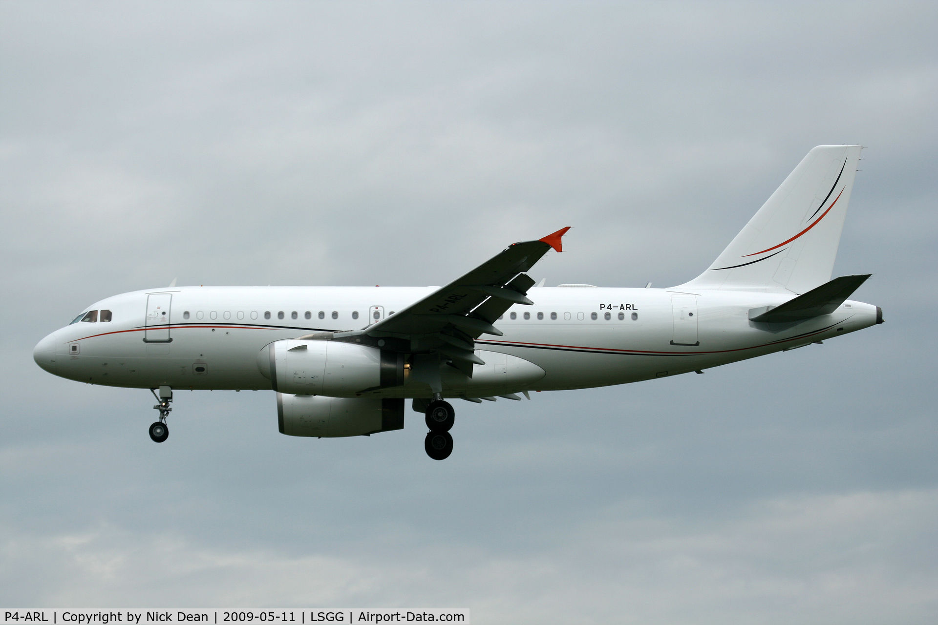 P4-ARL, 2004 Airbus ACJ319 (A319-133/CJ) C/N 2192, LSGG