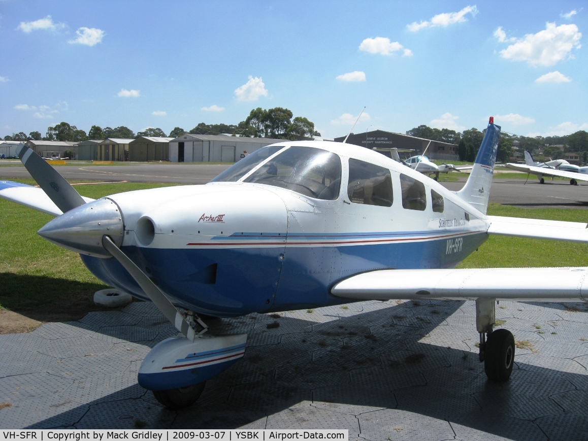 VH-SFR, 1996 Piper PA-28-181 C/N 2843062, PA-28 Piper Archer III