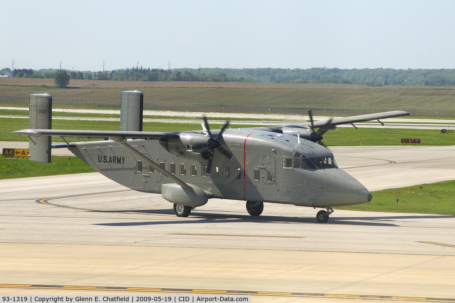 93-1319, 1993 Short C-23B Sherpa C/N AK-003, Turning onto Delta from Alpha 4 on the way to Rockwell-Collins
