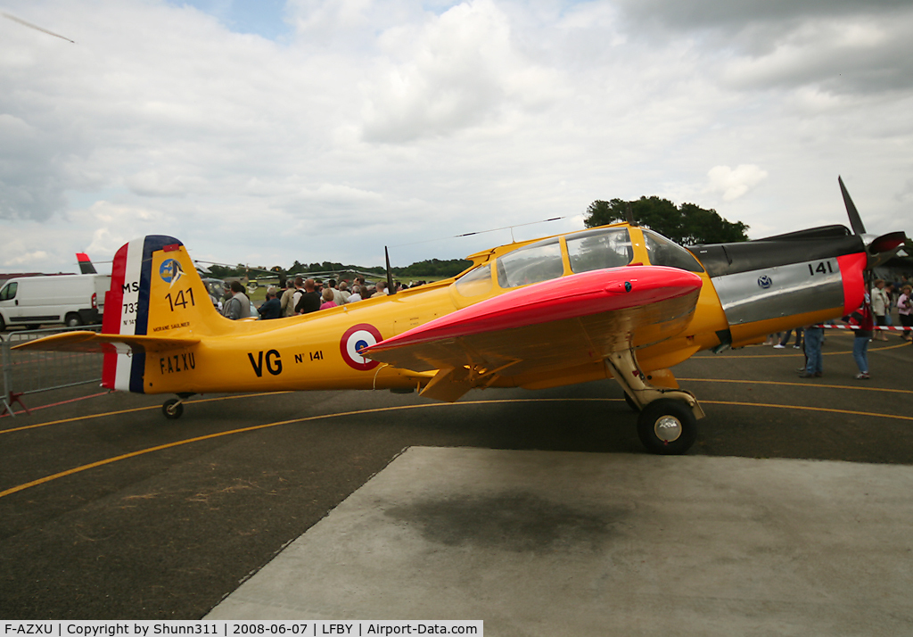 F-AZXU, Morane-Saulnier MS-733 Alcyon C/N 141, Static aircraft during LFBY Open Day 2008