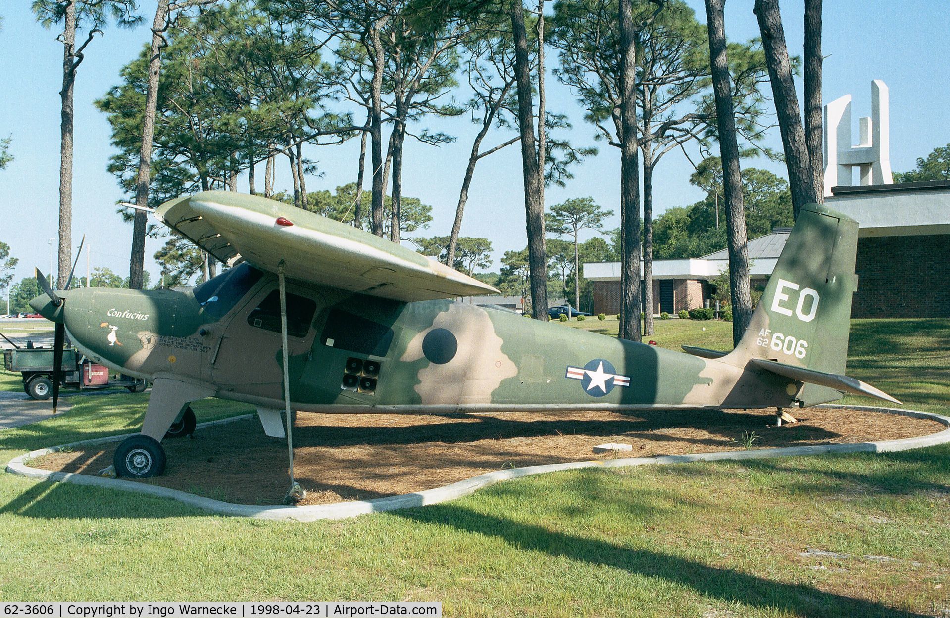 62-3606, 1962 Helio U-10A Super Courier C/N 540, Helio U-10A Super Courier of USAF at Hurlburt Field historic aircraft park