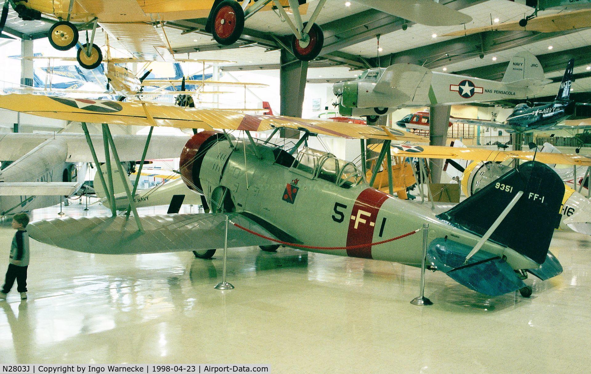 N2803J, Grumman G.23 C/N 101, Grumman FF-1 at the Museum of Naval Aviation, Pensacola FL