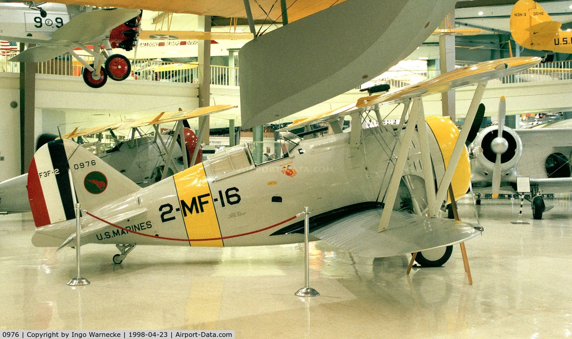 0976, 1937 Grumman F3F-2 C/N 374, Grumman F3F-2 at the Museum of Naval Aviation, Pensacola FL