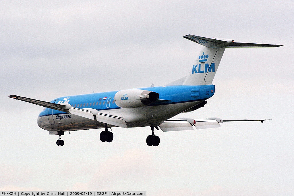 PH-KZH, 1997 Fokker 70 (F-28-0070) C/N 11583, KLM Cityhopper
