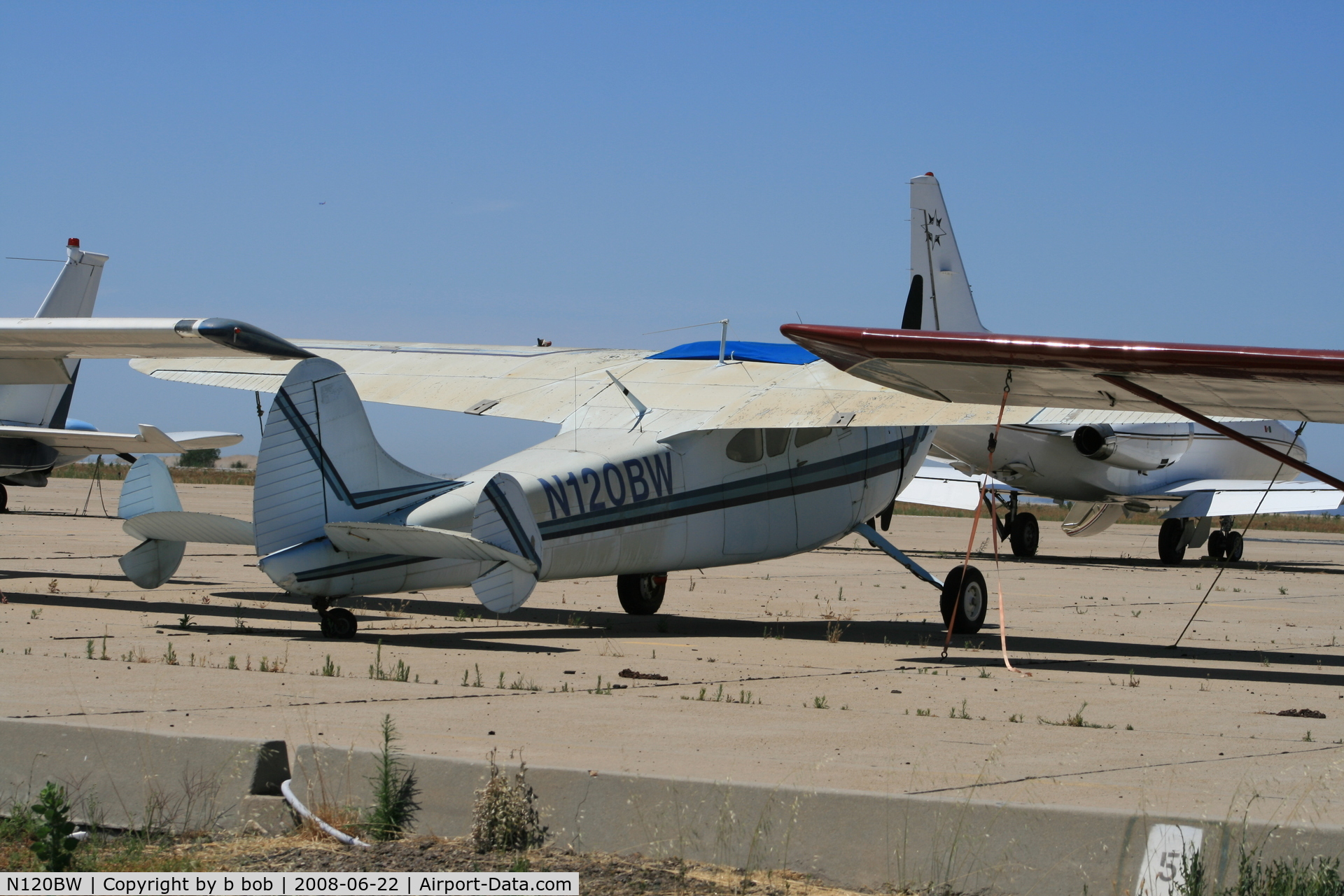 N120BW, 1949 Cessna 195A C/N 7386, wash me