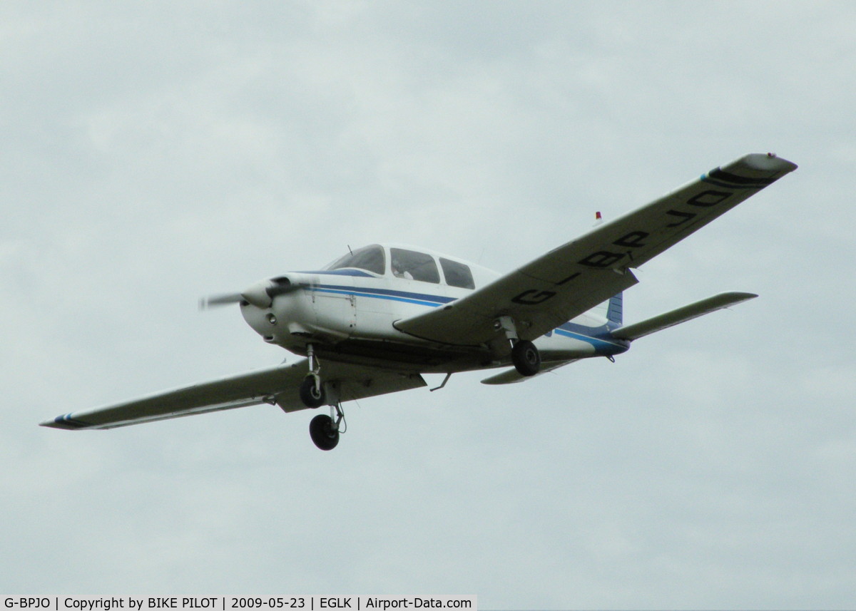G-BPJO, 1988 Piper PA-28-161 Cadet C/N 28-41014, VISITING CABAIR A/C RETURNING FROM LOCAL FLIGHT
