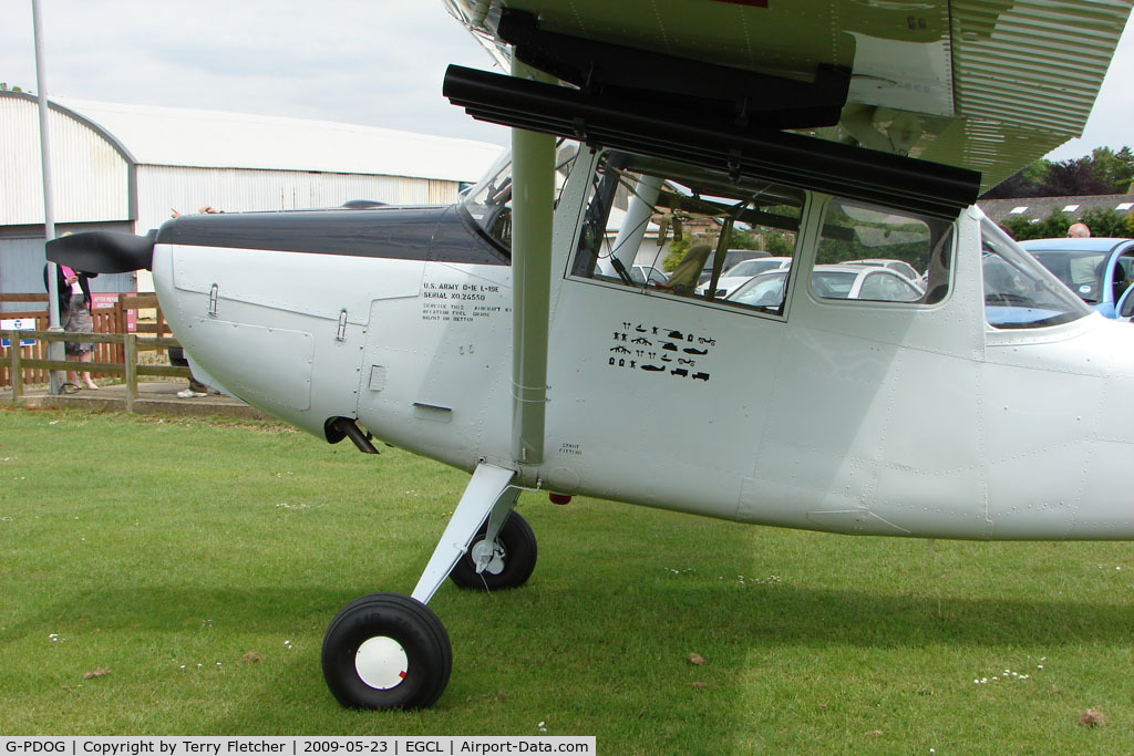 G-PDOG, 1957 Cessna 305C C/N 24550, Cessna 305C at 2009 May Fly-in at Fenland