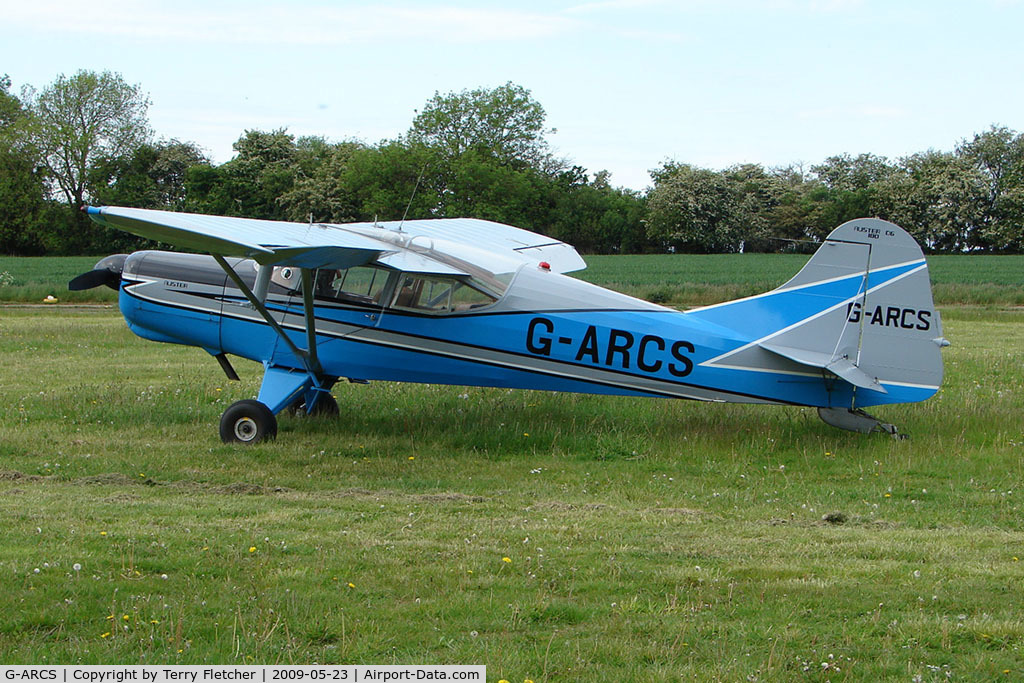 G-ARCS, 1960 Auster D6-180 C/N 3703, 1960 Auster parked at a rural Midlands airfield