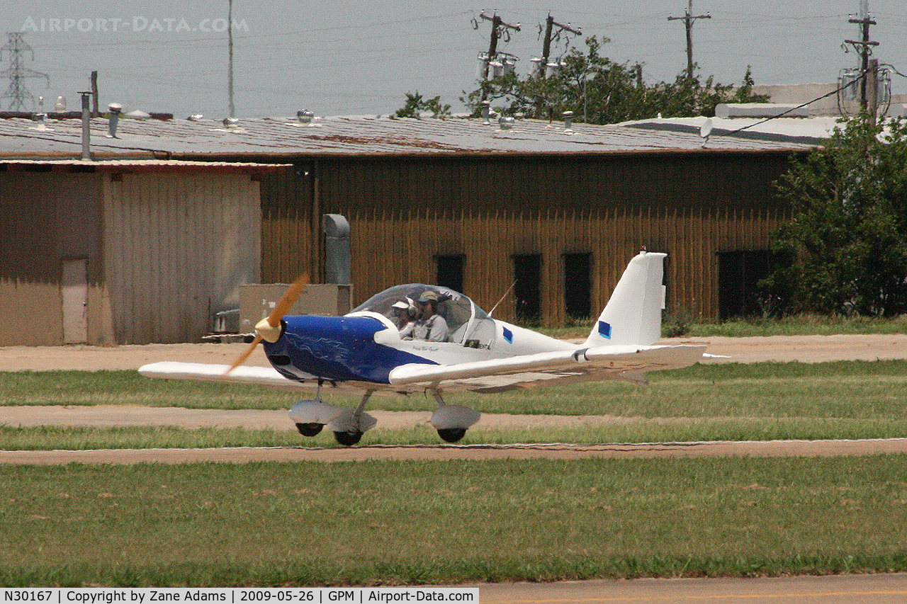 N30167, Aerotechnik EV-97 Eurostar C/N 20000905, At Grand Prairie Municipal