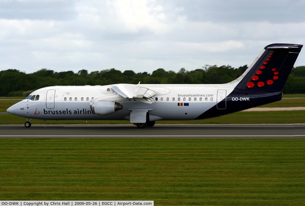 OO-DWK, 1999 British Aerospace Avro 146-RJ100 C/N E3360, Brussels Airlines