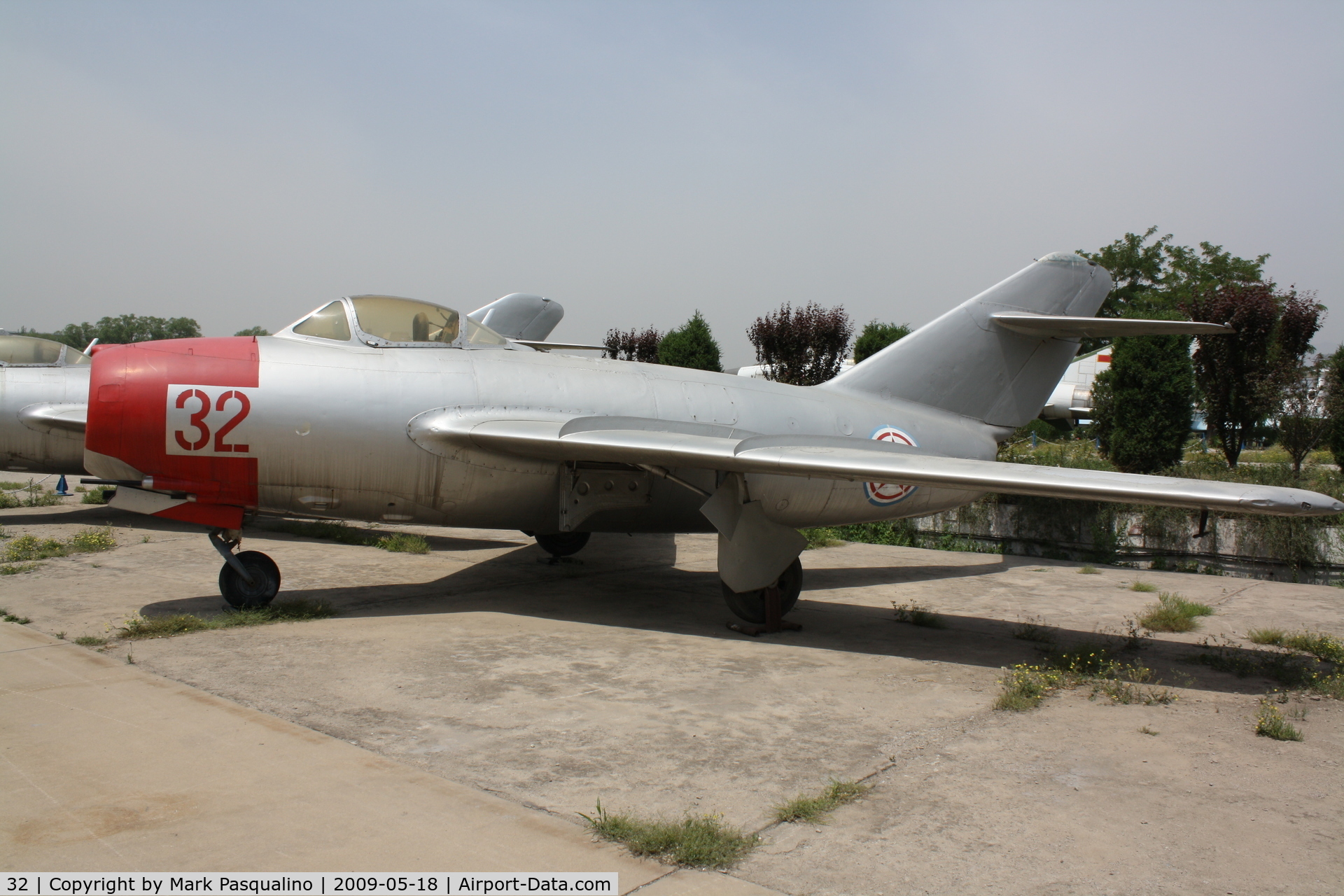 32, Mikoyan-Gurevich MiG-15bis C/N Not found 32, MiG-15  Located at Datangshan, China