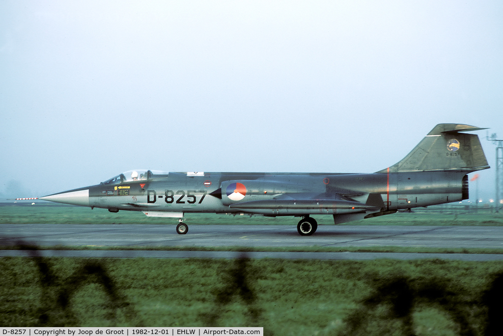D-8257, Lockheed F-104G Starfighter C/N 683-8257, 306 Sqn was the last KLu squadron to operate the F-104 Starfighter.
