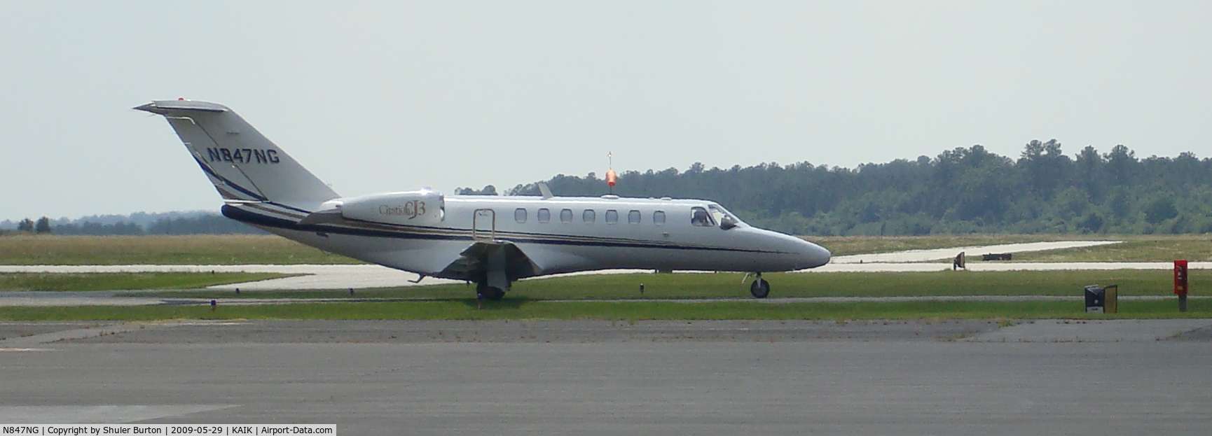 N847NG, 2007 Cessna 525B C/N 525B-0144, On taxiway for departure 3:30 pm 5-29-2009