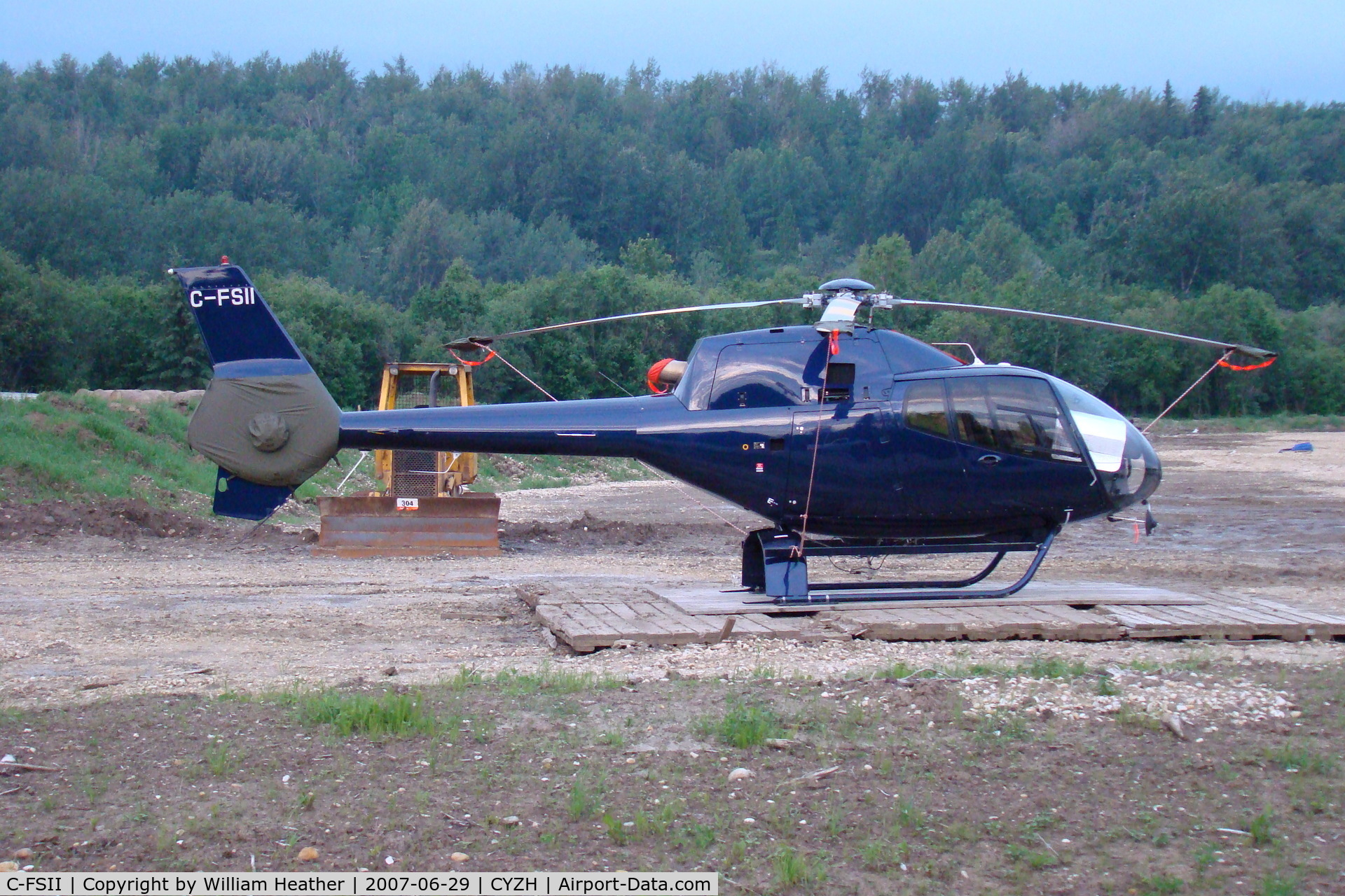 C-FSII, 2007 Eurocopter EC-120B Colibri C/N 1473, on location near Slave Lake