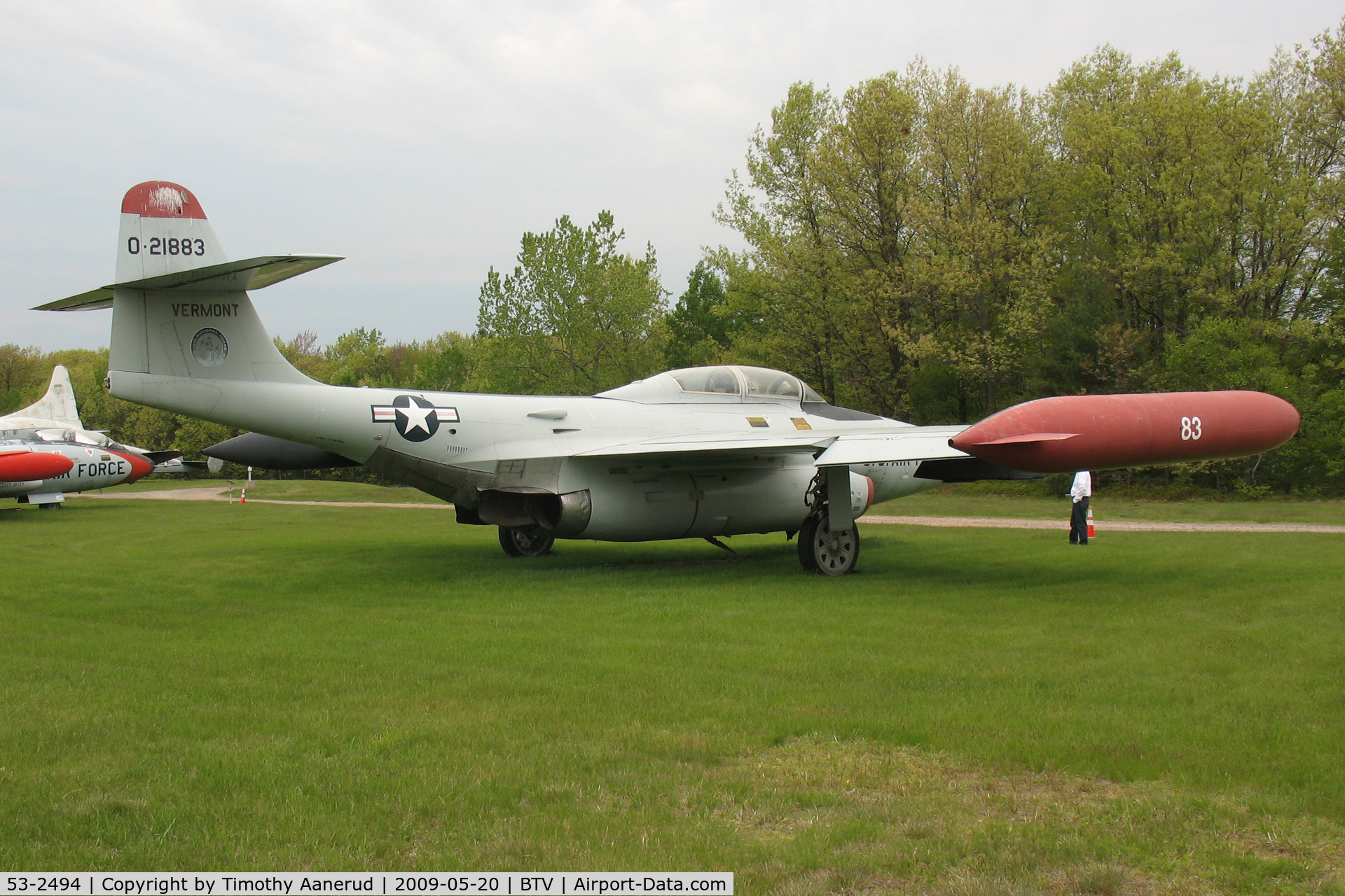53-2494, 1953 Northrop F-89D Scorpion C/N Not found 53-2494, Vermont Air National Guard airpark, Burlington, VT