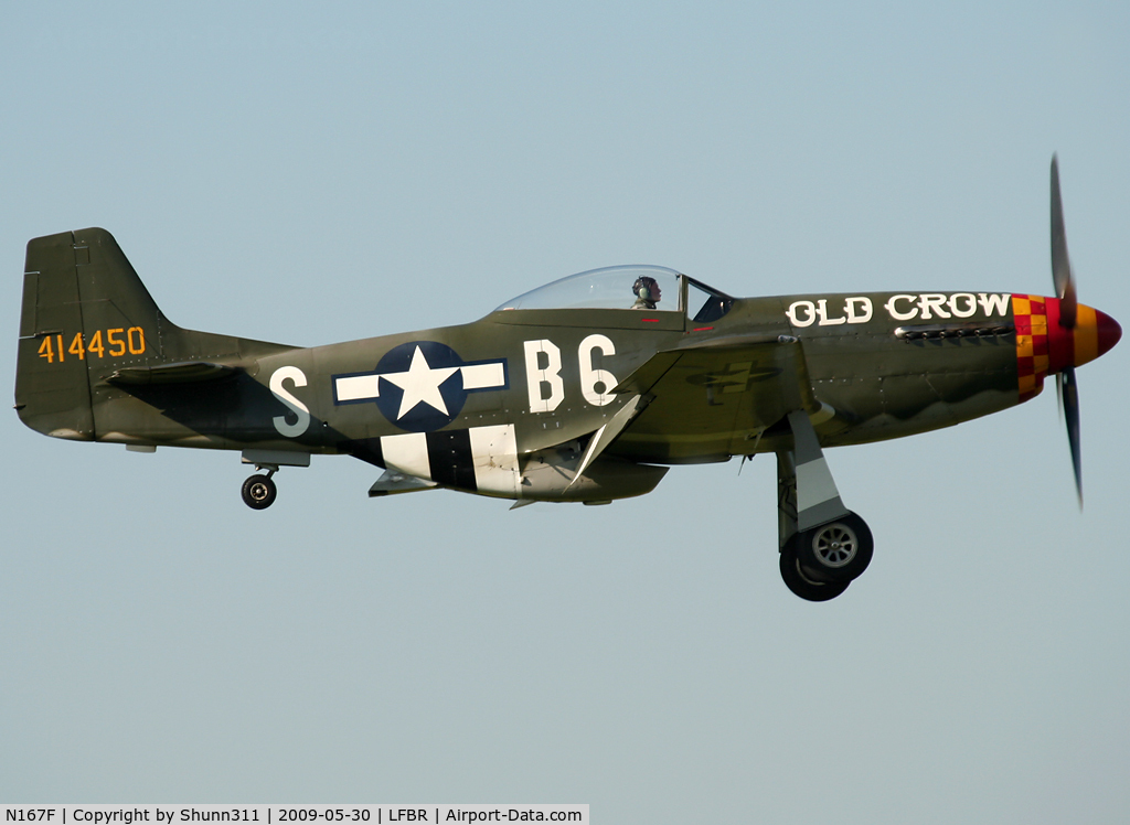 N167F, 1944 North American P-51D Mustang C/N 122-40417, On landing during Air Expo Airshow 2009