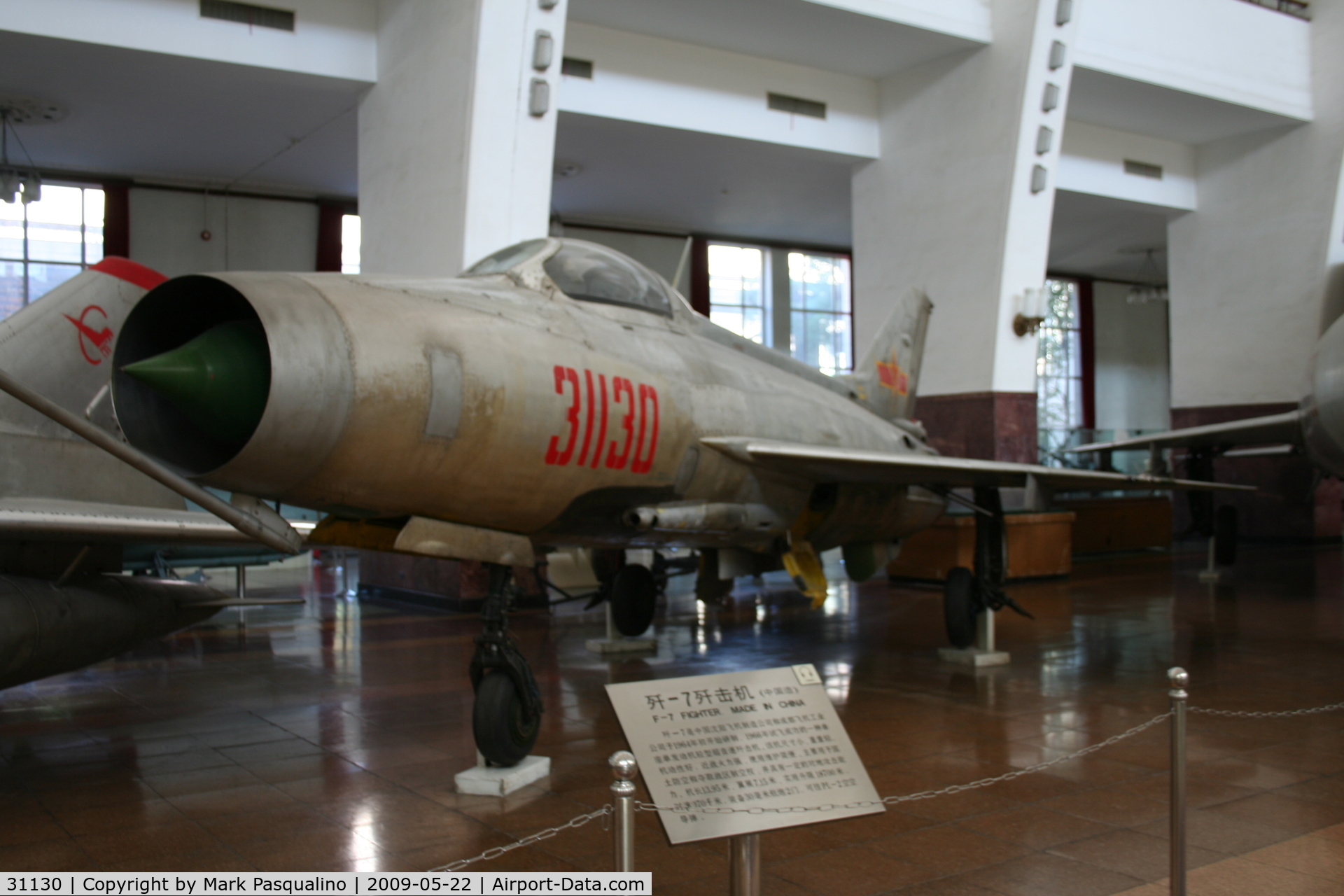 31130, Chengdu J-5 C/N Not found, Chengdu J-7i on display at Military Museum Beijing