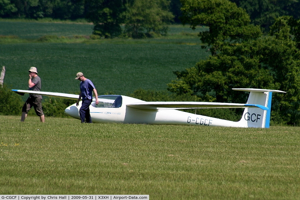 G-CGCF, 1984 Schleicher ASK-23 C/N 23010, Hoar Cross Airfield, home of the Needwood Forest Gliding Club