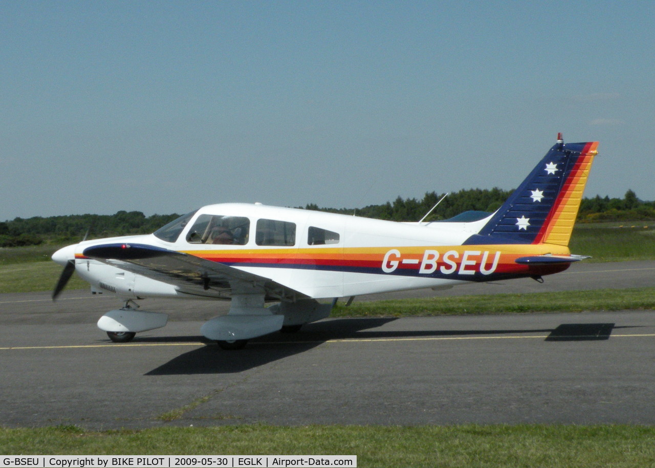 G-BSEU, 1977 Piper PA-28-181 Cherokee Archer II C/N 28-7890108, VISITING CHEROKEE, THIS AIRCRAFT WAS A BLACKBUSHE RESIDENT UP TO FEB 2009