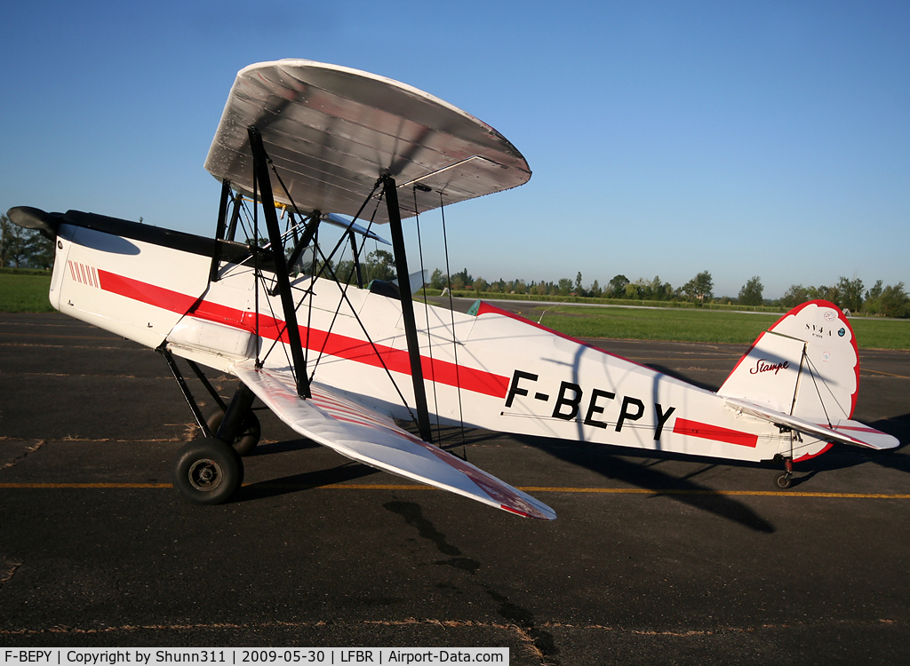 F-BEPY, Stampe-Vertongen SV-4A C/N 1056, Participant of the Muret Airshow 2009