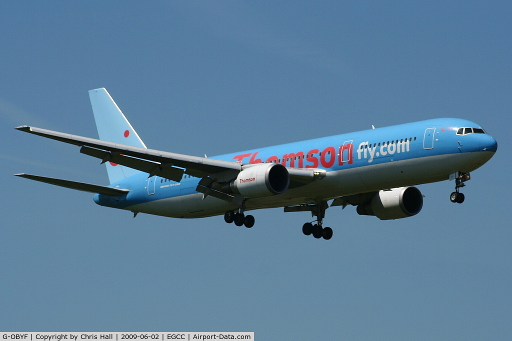 G-OBYF, 1998 Boeing 767-304 C/N 28208, Thomson