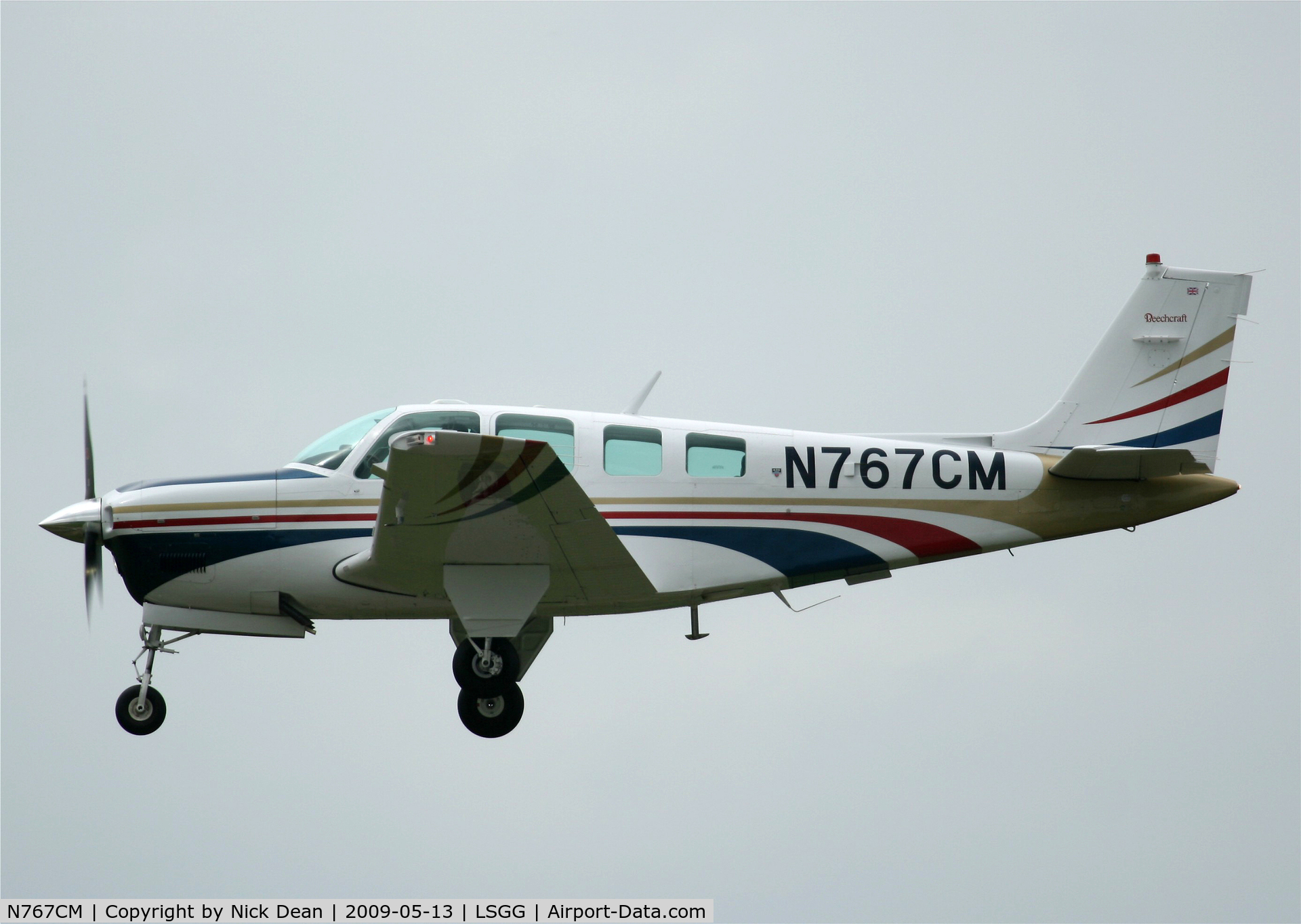 N767CM, 1992 Beech A36 Bonanza 36 C/N E2723, LSGG