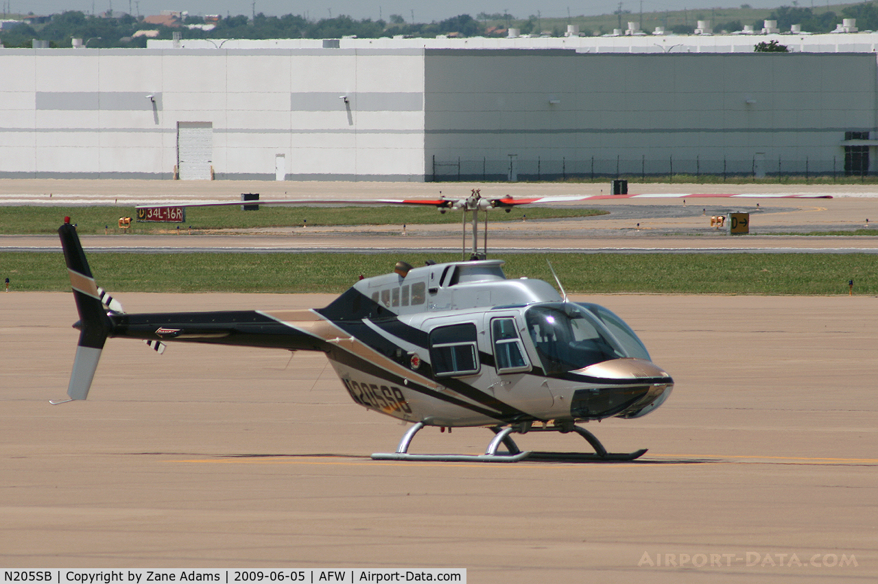 N205SB, 2002 Bell 206B JetRanger III C/N 4564, At Alliance, Fort Worth