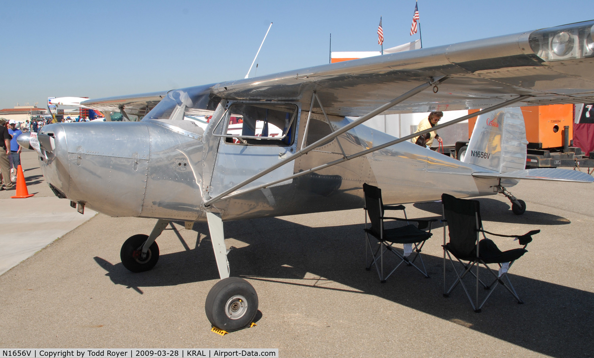 N1656V, 1947 Cessna 120 C/N 13828, Riverside Airshow 2009