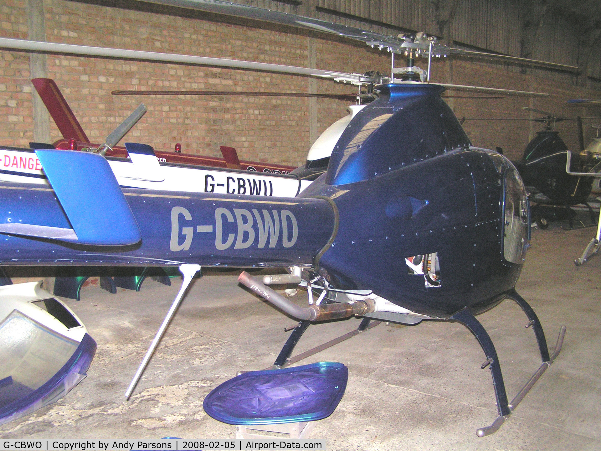 G-CBWO, 2002 Rotorway Exec 162F C/N 6597, At Street Farm near Stansted