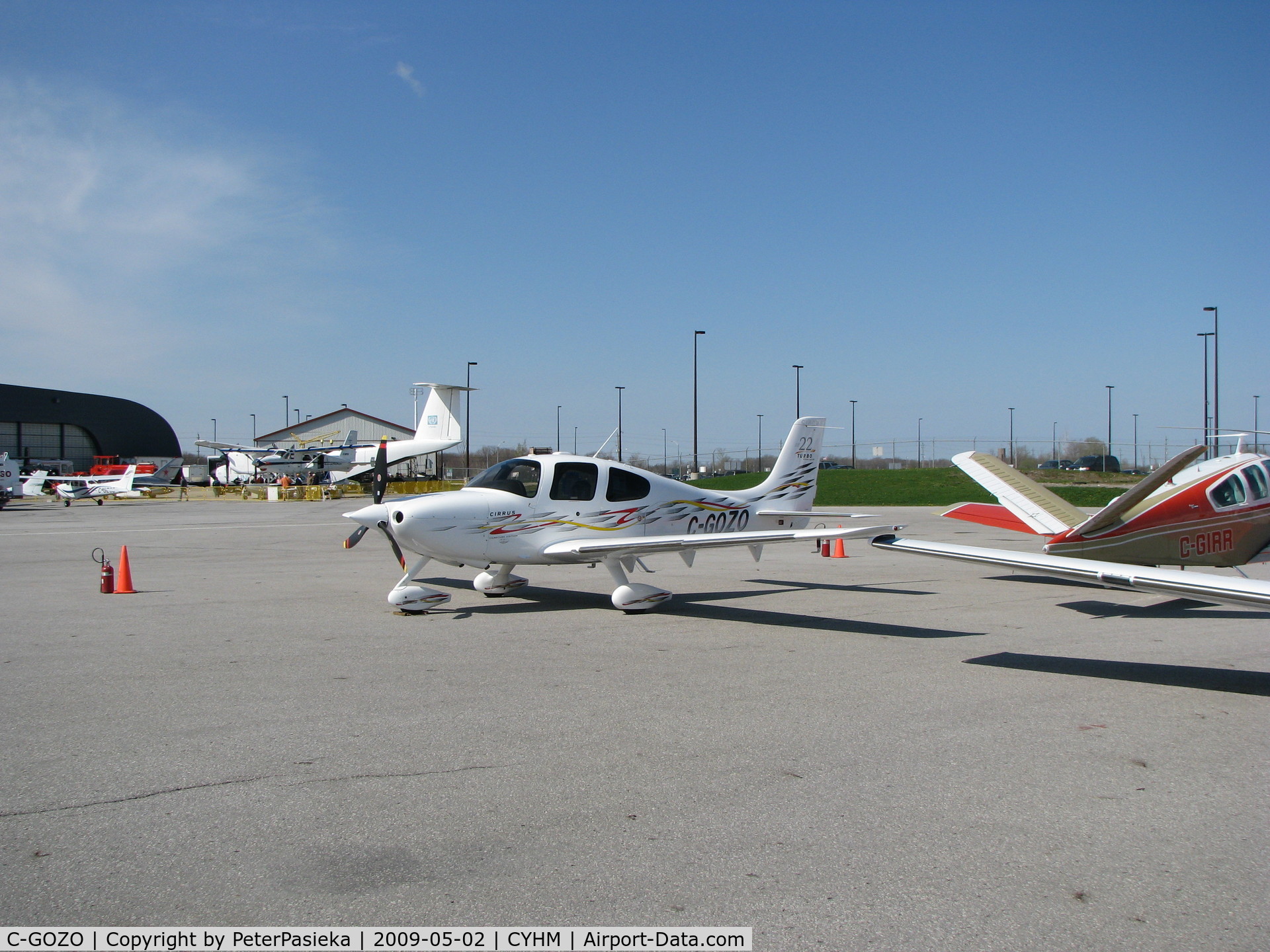 C-GOZO, 2006 Cirrus SR22 Turbo C/N 2228, @ Hamilton Airport - @ Canadian Warplane Heritage Museum