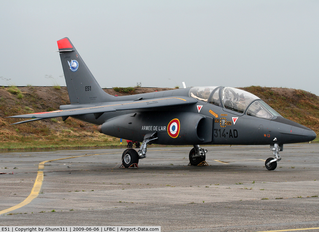 E51, Dassault-Dornier Alpha Jet E C/N E51, Spare aircraft from 314-LI this day...