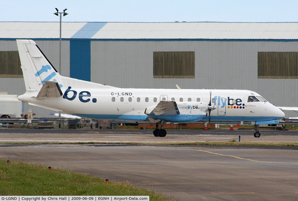 G-LGND, 1989 Saab SF340B C/N 340B-169, flybe operated by Loganair Ltd