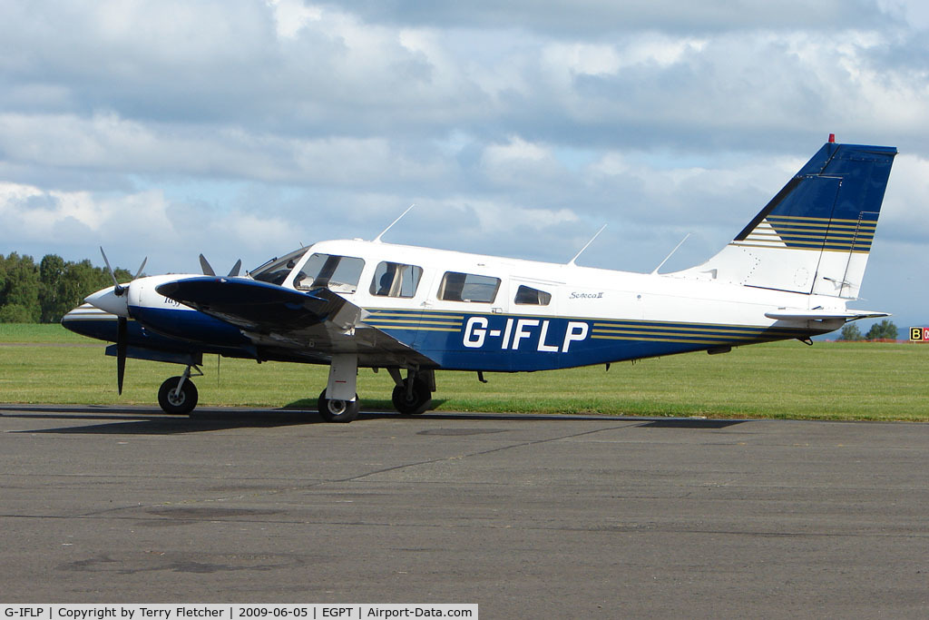 G-IFLP, 1980 Piper PA-34-200T Seneca C/N 34-8070029, Piper PA-34-200T at Perth Airport in Scotland