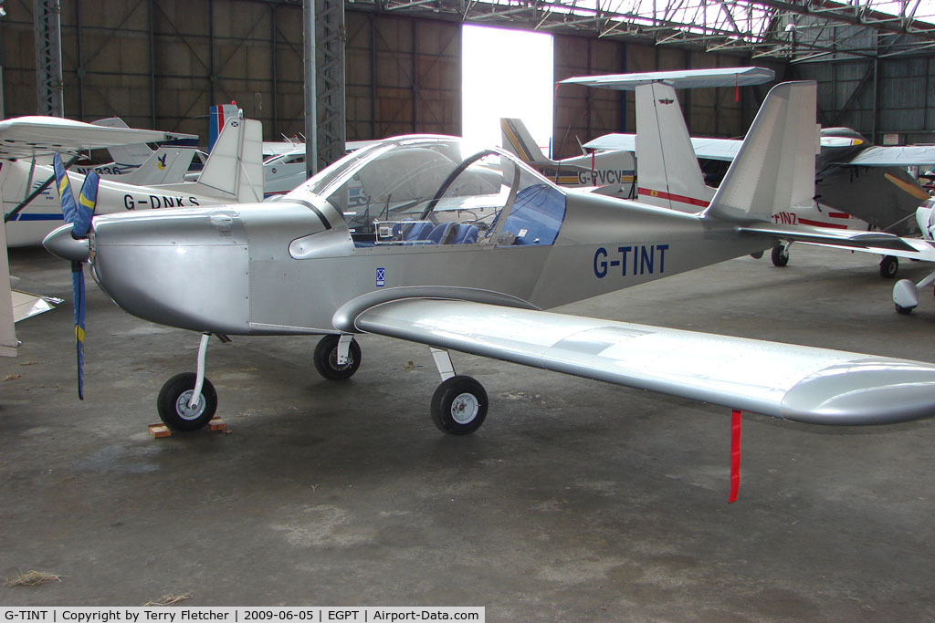 G-TINT, 2006 Aerotechnik EV-97A Eurostar C/N PFA 315-14394, Eurostar at Perth Airport in Scotland