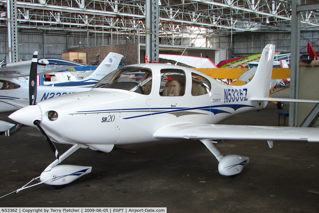 N5336Z, 2004 Cirrus SR20 C/N 1413, Cirrus SR20 at Perth Airport in Scotland