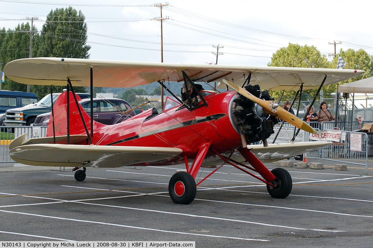 N30143, 1941 Waco UPF-7 C/N 5540, At Boeing Field