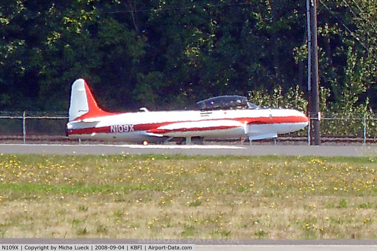 N109X, 1954 Canadair CT-133 Silver Star 3 (CL-30) C/N T33-298, At Boeing Field
