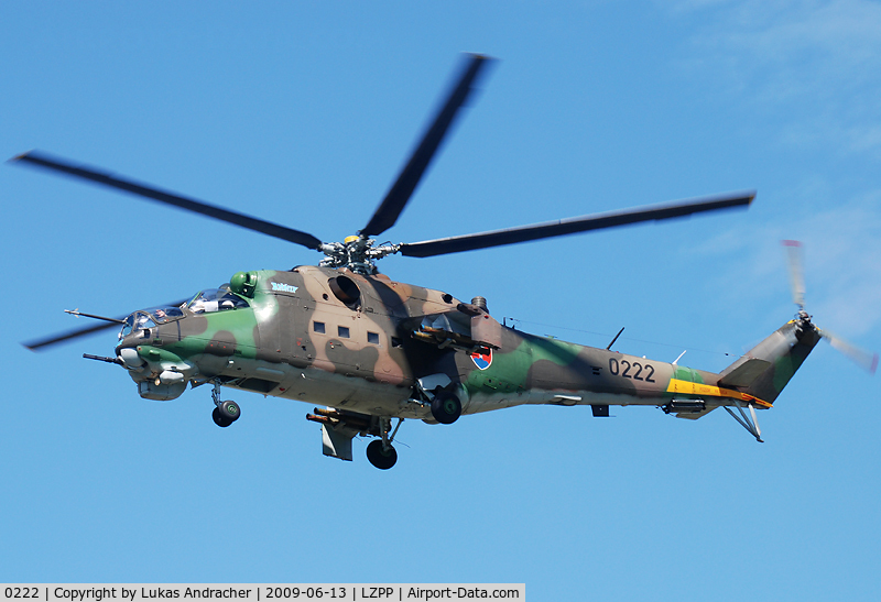 0222, Mil Mi-24D Hind D C/N 340222, SlovakiaAir Force, Mil Mi-24D - 'Asterix'
